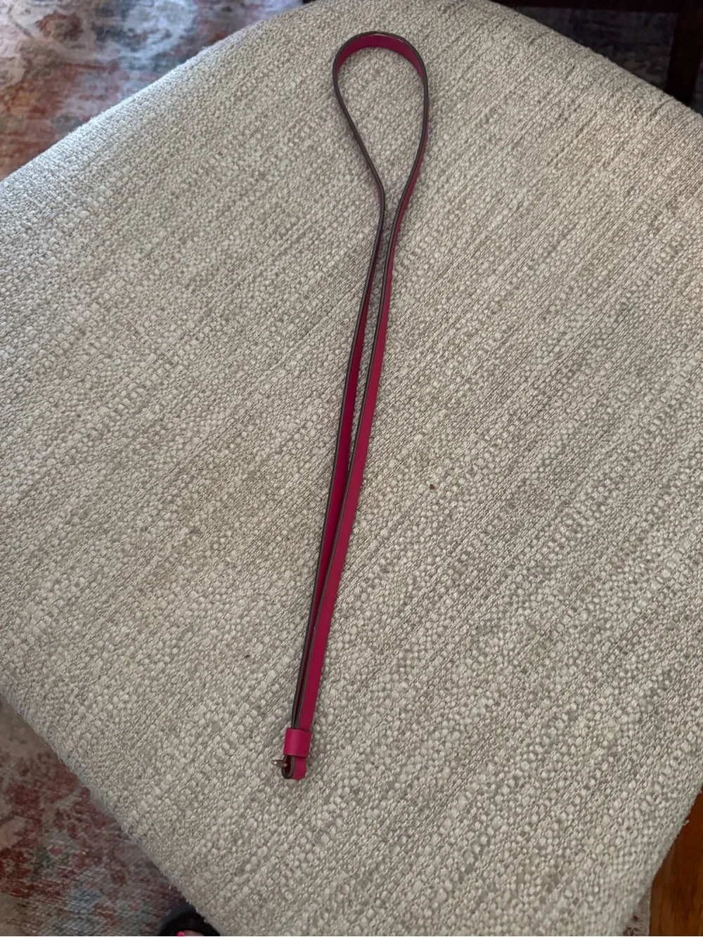 Kate Spade Pink Slim Leather Strap for lanyard badges
